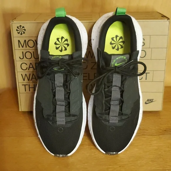 Nike Crater Impact Sneakers sz 8.5M are NWT  black/gray/green/white. - Picture 2 of 14